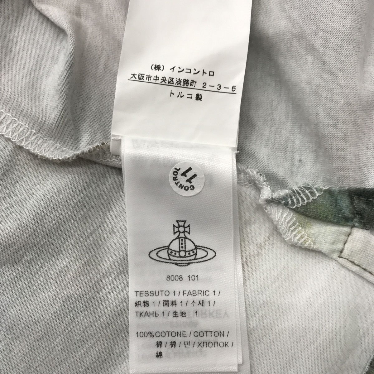VIVIENNE WESTWOOD ANGLOMANIA オーバープリント フレスコ画Tシャツ14-01-352024 古着・中古-6枚目のアイテム画像