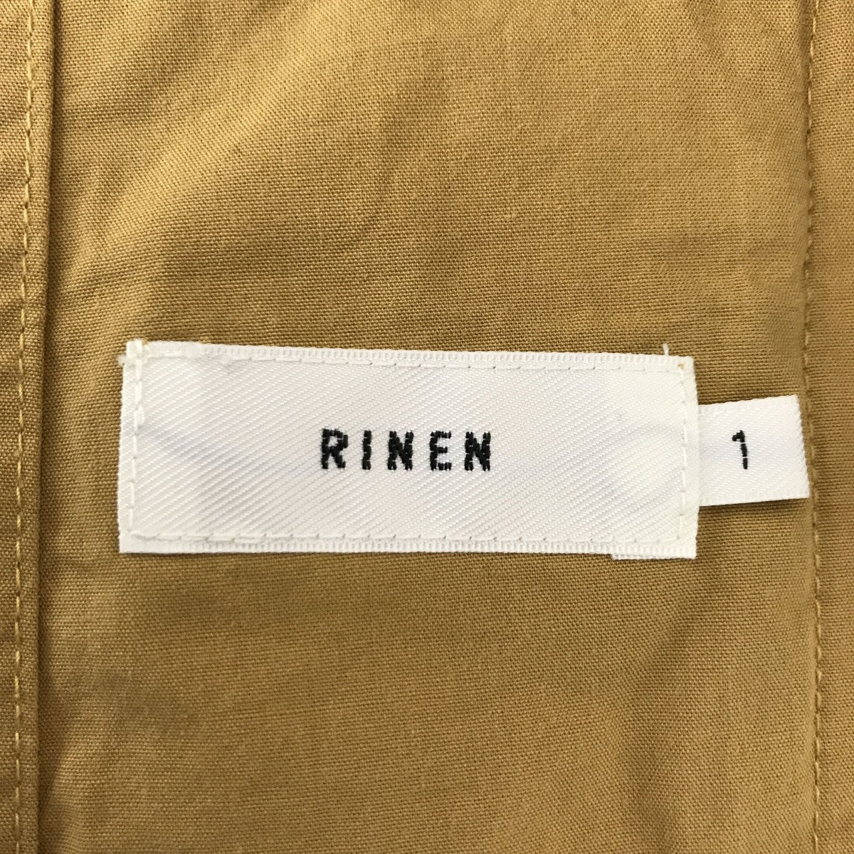 RINEN オーガニック平織テーラードジャケット 古着・中古-3枚目のアイテム画像