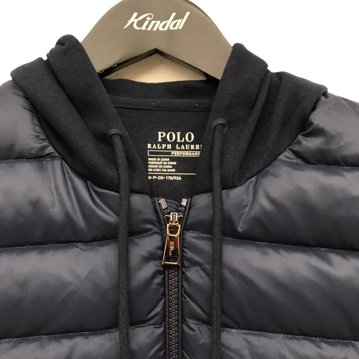 POLO RALPH LAUREN(ポロラルフローレン) フードダウンベスト ネイビー