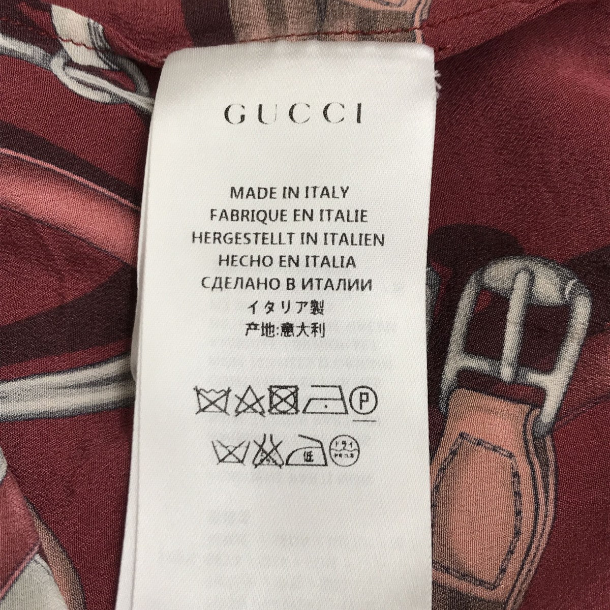 GUCCI ベルト柄長袖シャツ390038 古着・中古-4枚目のアイテム画像