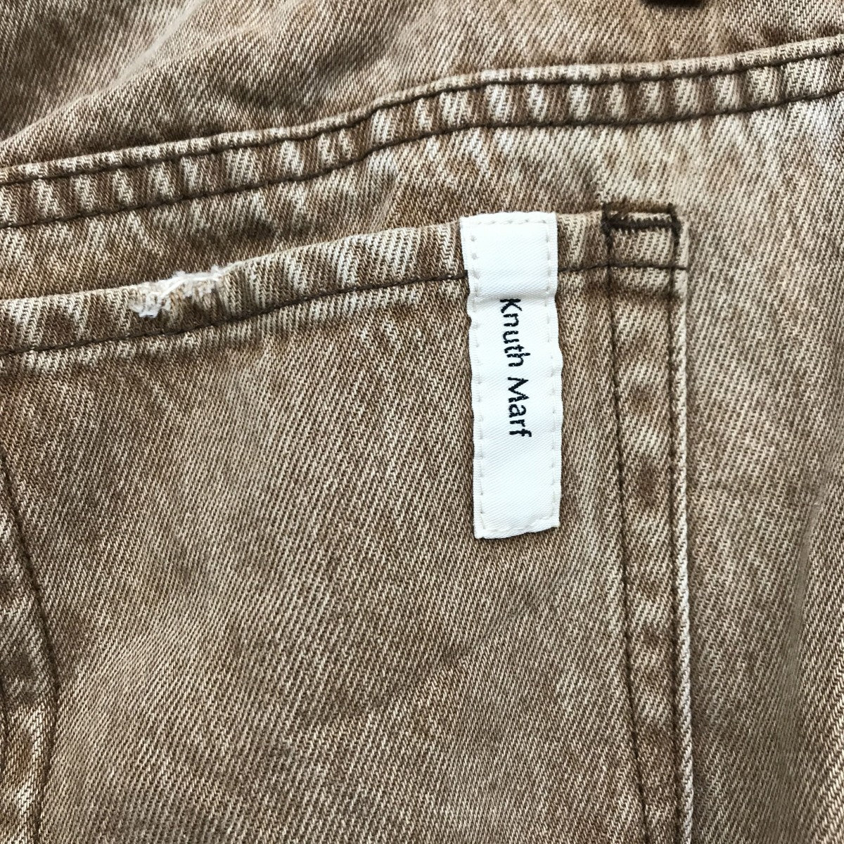 knuth marf bell bottom denim pantsパンツKM25SPG05 古着・中古-8枚目のアイテム画像