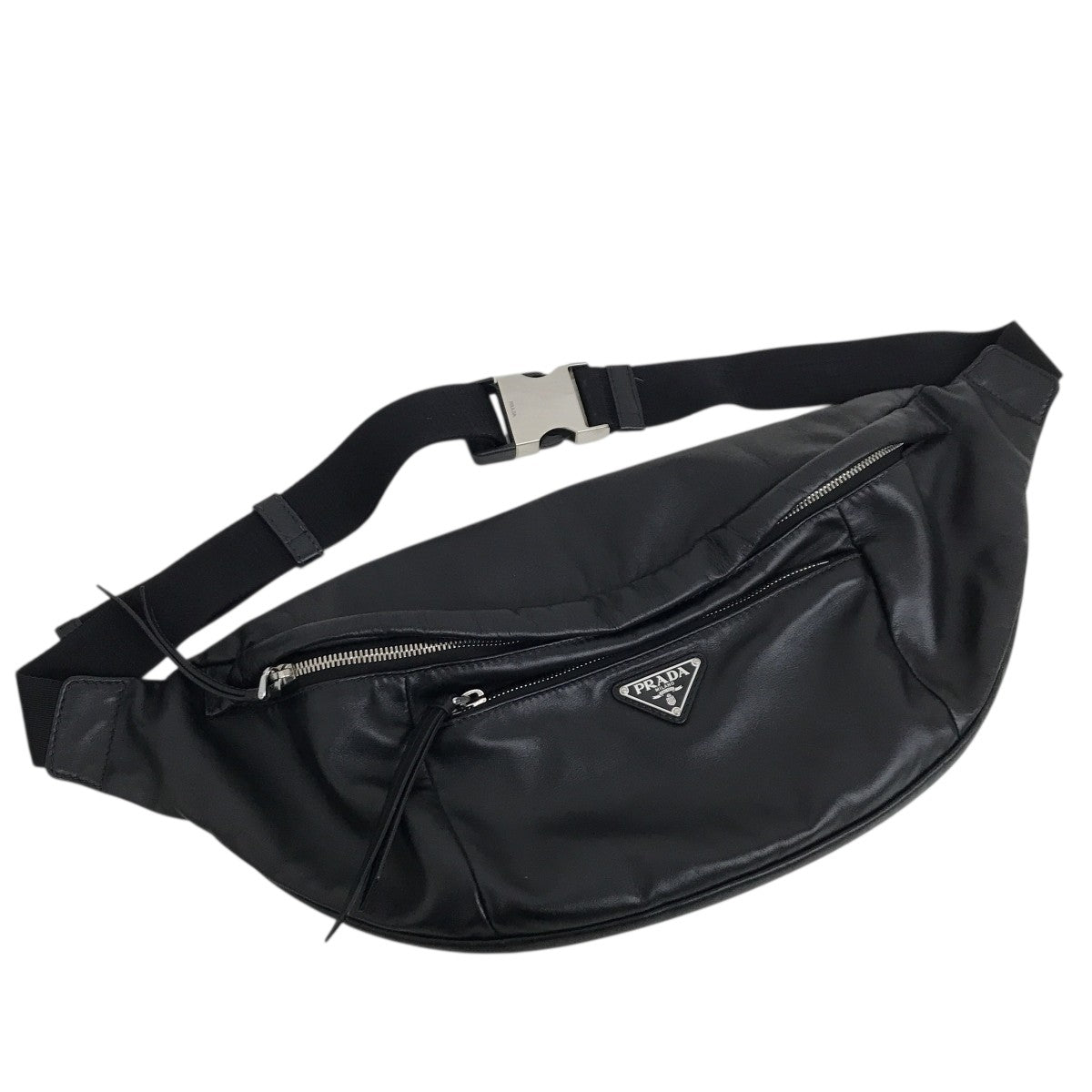 PRADA(プラダ) レザーウエストバッグ - ブラック｜【公式】カインド