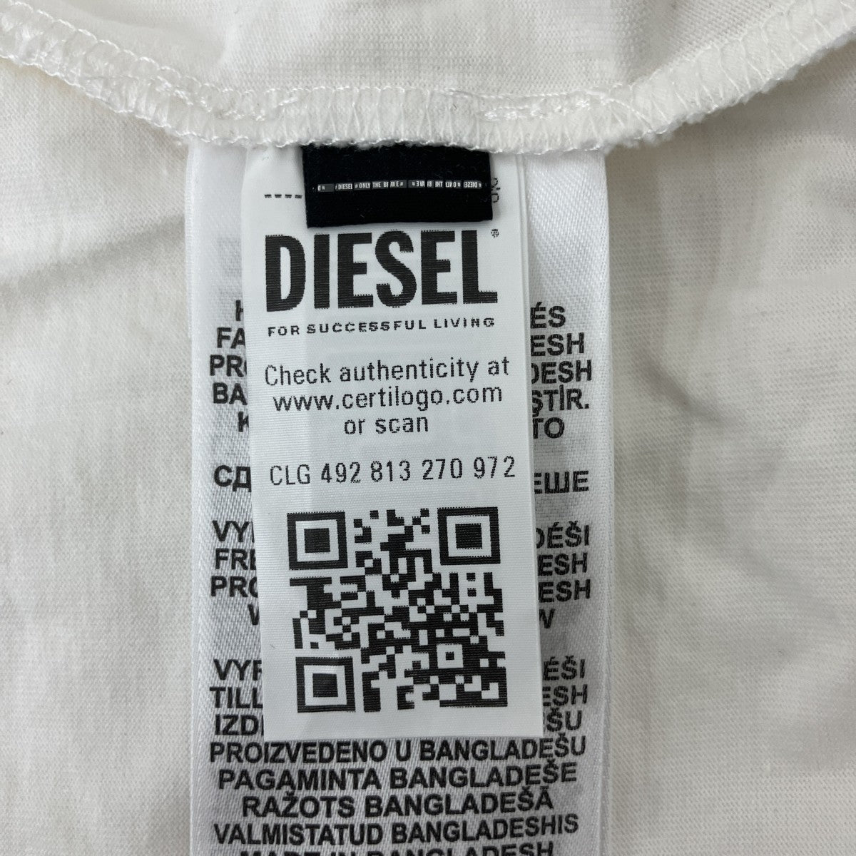 DIESEL 半袖カットソーA16649 古着・中古-4枚目のアイテム画像