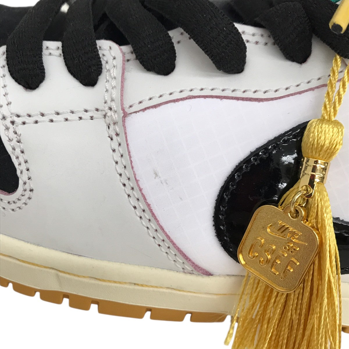 NIKE×CSEF SB Dunk Low Pro QS White and BlackスニーカーHJ4132-100 古着・中古-7枚目のアイテム画像