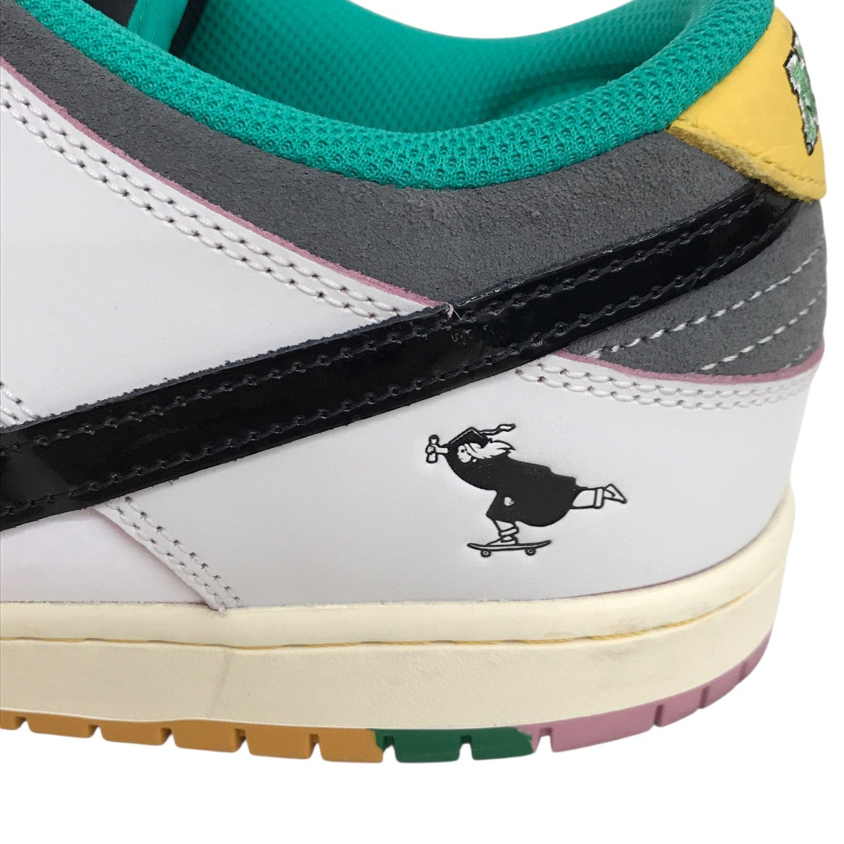 NIKE×CSEF SB Dunk Low Pro QS White and BlackスニーカーHJ4132-100 古着・中古-8枚目のアイテム画像