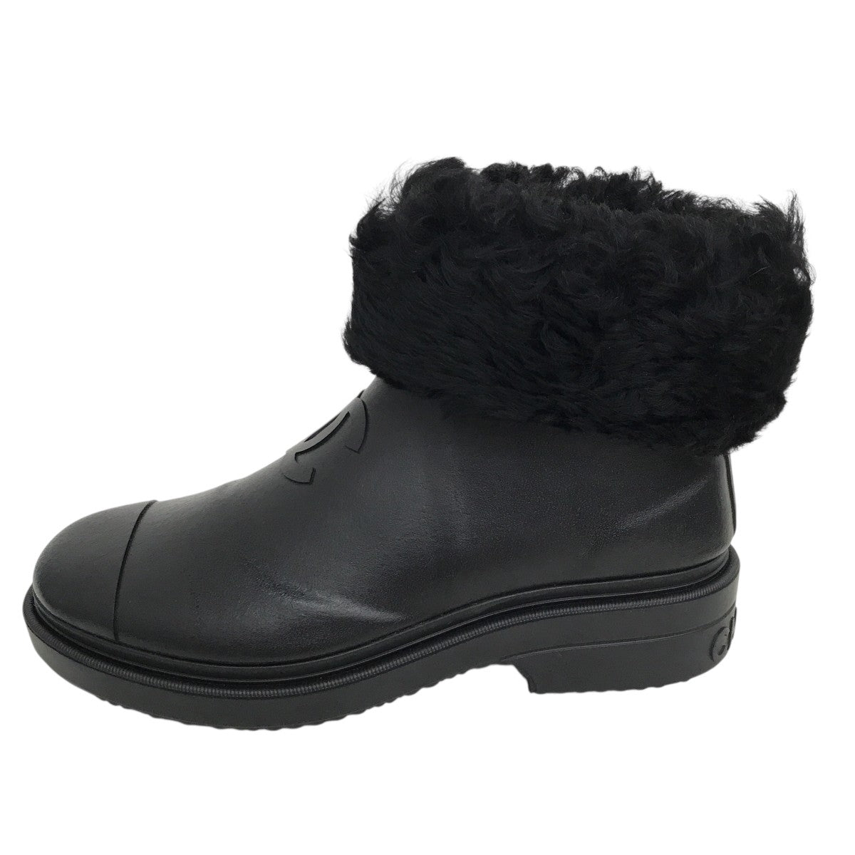 CHANEL(シャネル) ショートムートンブーツG46098 G46098 ブラック