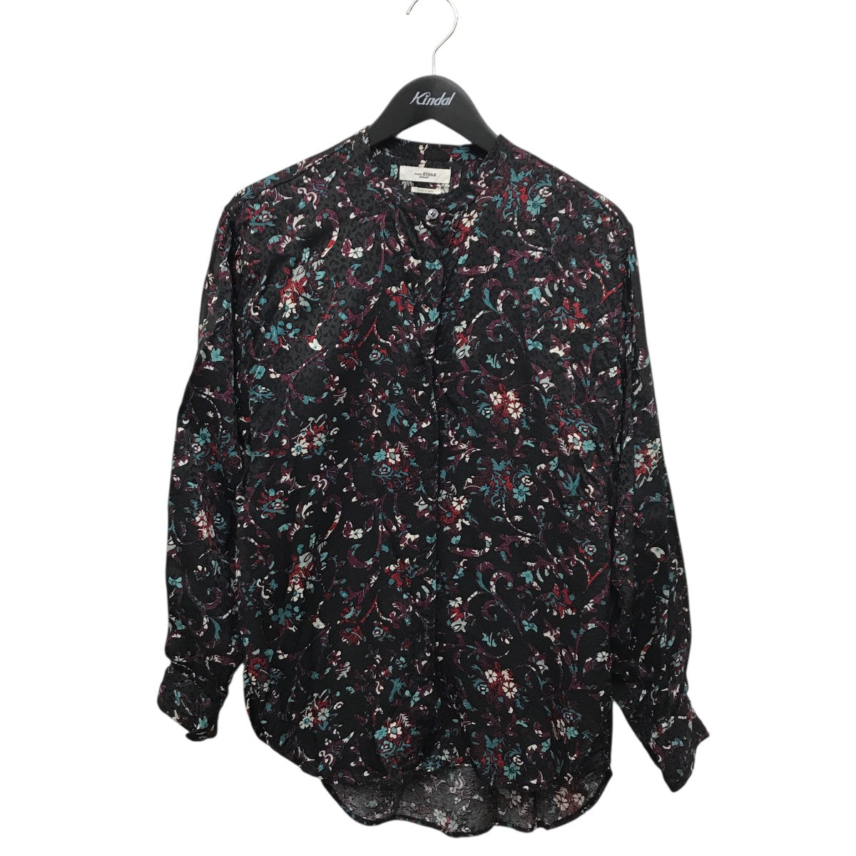 ISABEL MARANT ETOILE CATCHELL フローラルバンドカラーシャツCH0628-22A037E 古着・中古-1枚目のアイテム画像