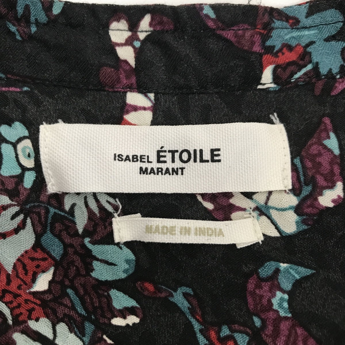 ISABEL MARANT ETOILE CATCHELL フローラルバンドカラーシャツCH0628-22A037E 古着・中古-4枚目のアイテム画像