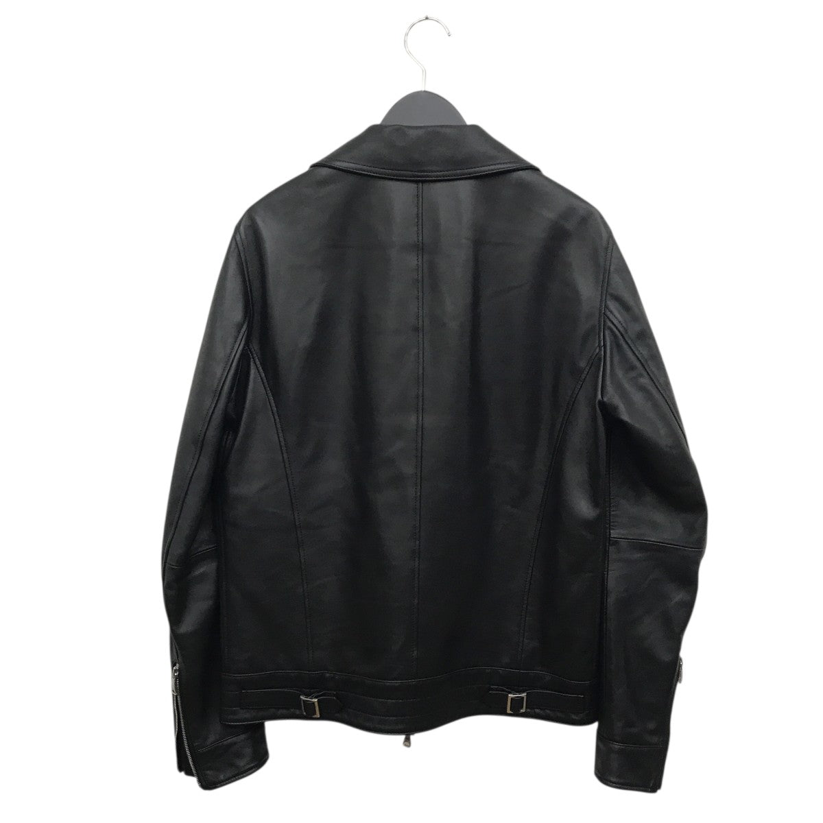 EMMETI(エンメティ) ダブルライダースジャケット ブラック サイズ 50