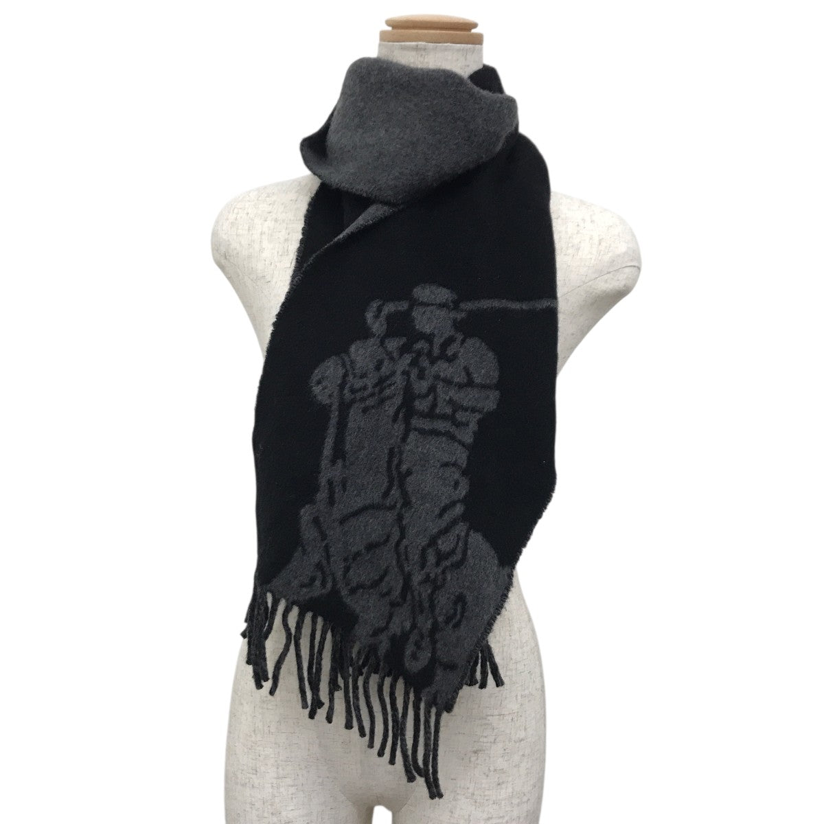 POLO RALPH LAUREN(ポロラルフローレン) ビックポニーマフラー グレー