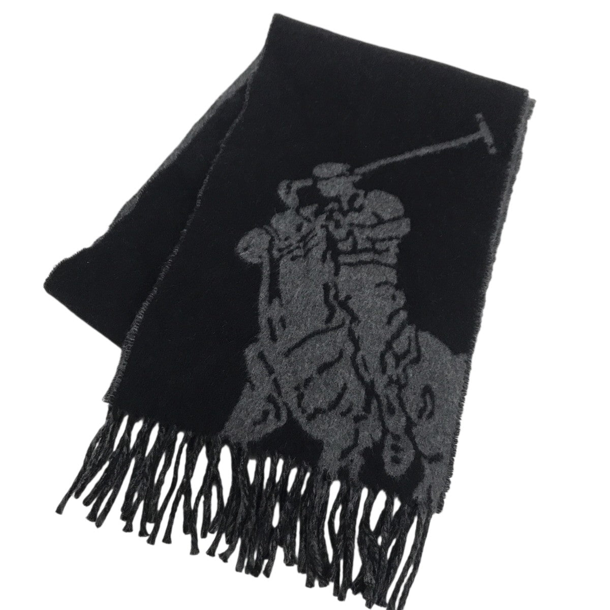 POLO RALPH LAUREN(ポロラルフローレン) ビックポニーマフラー グレー