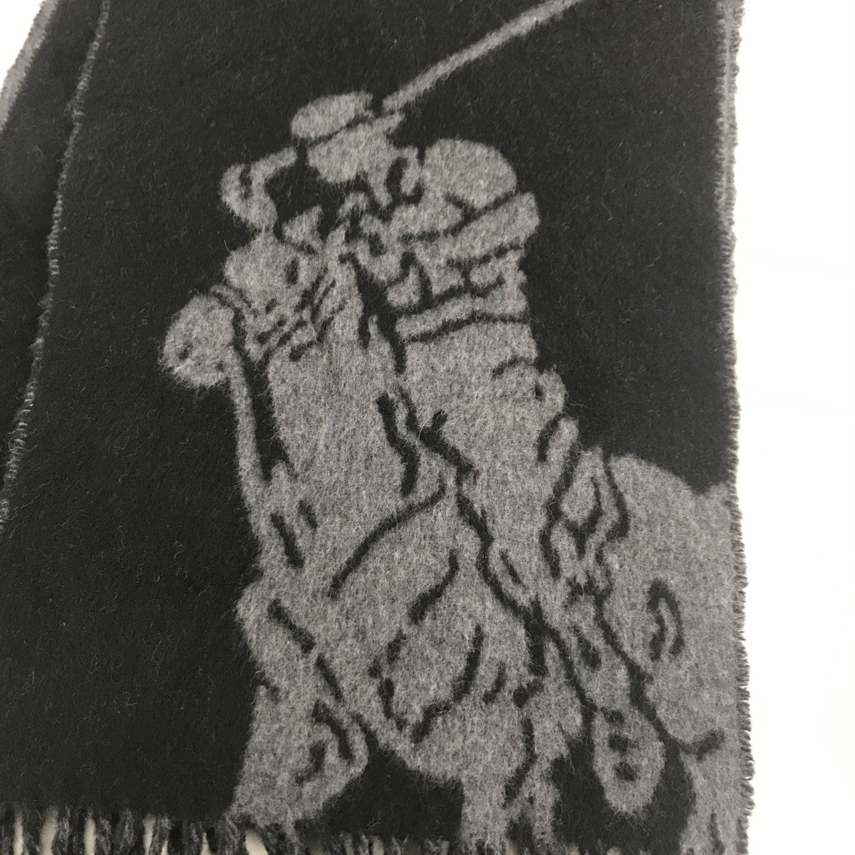 POLO RALPH LAUREN(ポロラルフローレン) ビックポニーマフラー グレー