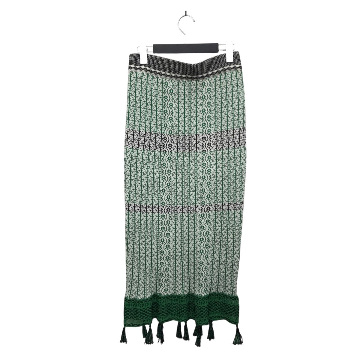 mame kurogouchi Rib Jacquard Pedicel Knit SkirtスカートMM20SS-KN074 古着・中古-2枚目のアイテム画像