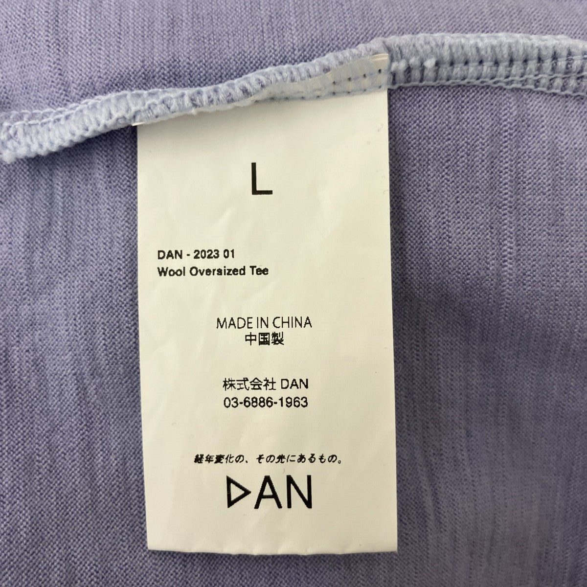 DAN WOOL OVERSIZED TEETシャツ 古着・中古-3枚目のアイテム画像
