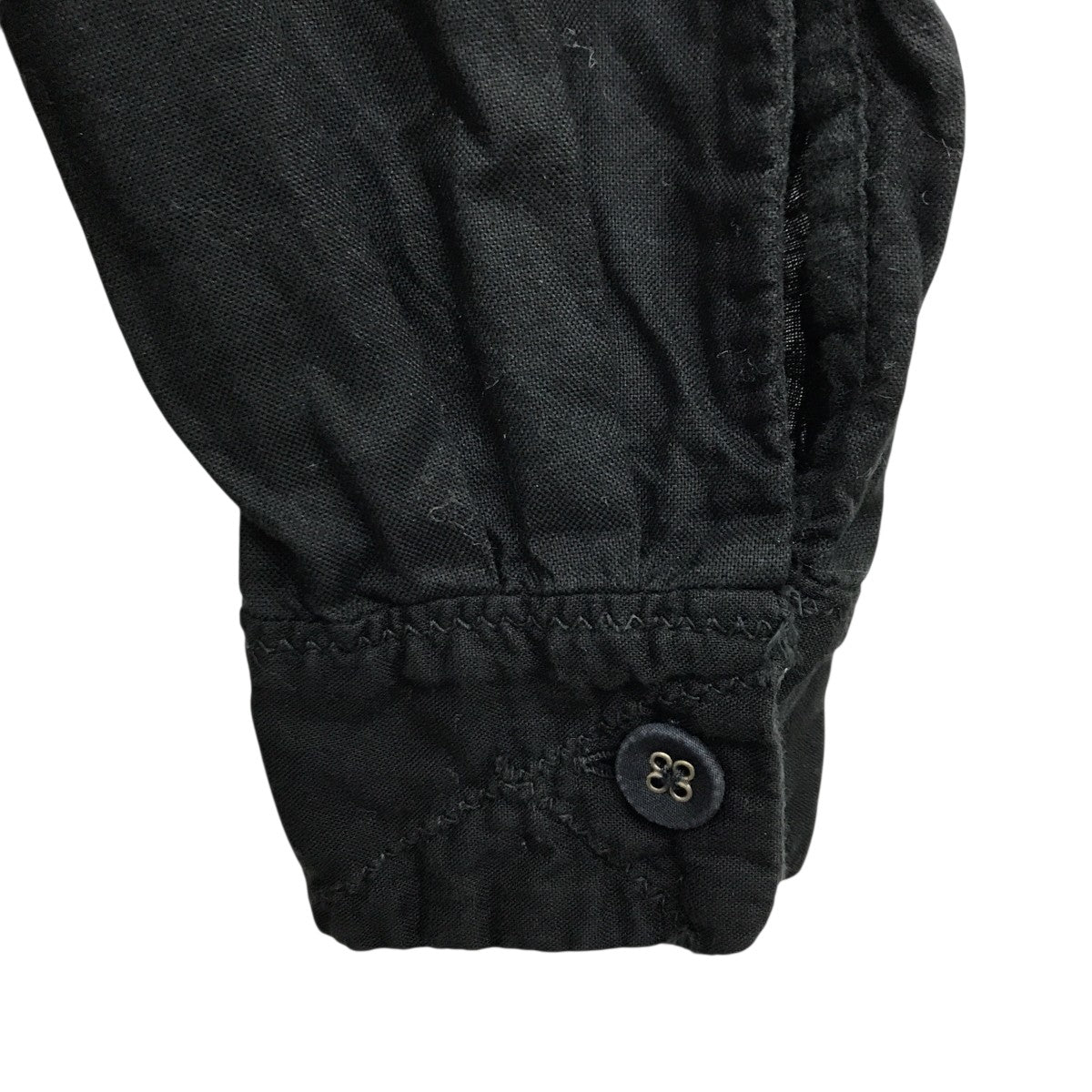 KAPITAL(キャピタル) パッチワークロングスリーブシャツ ブラック