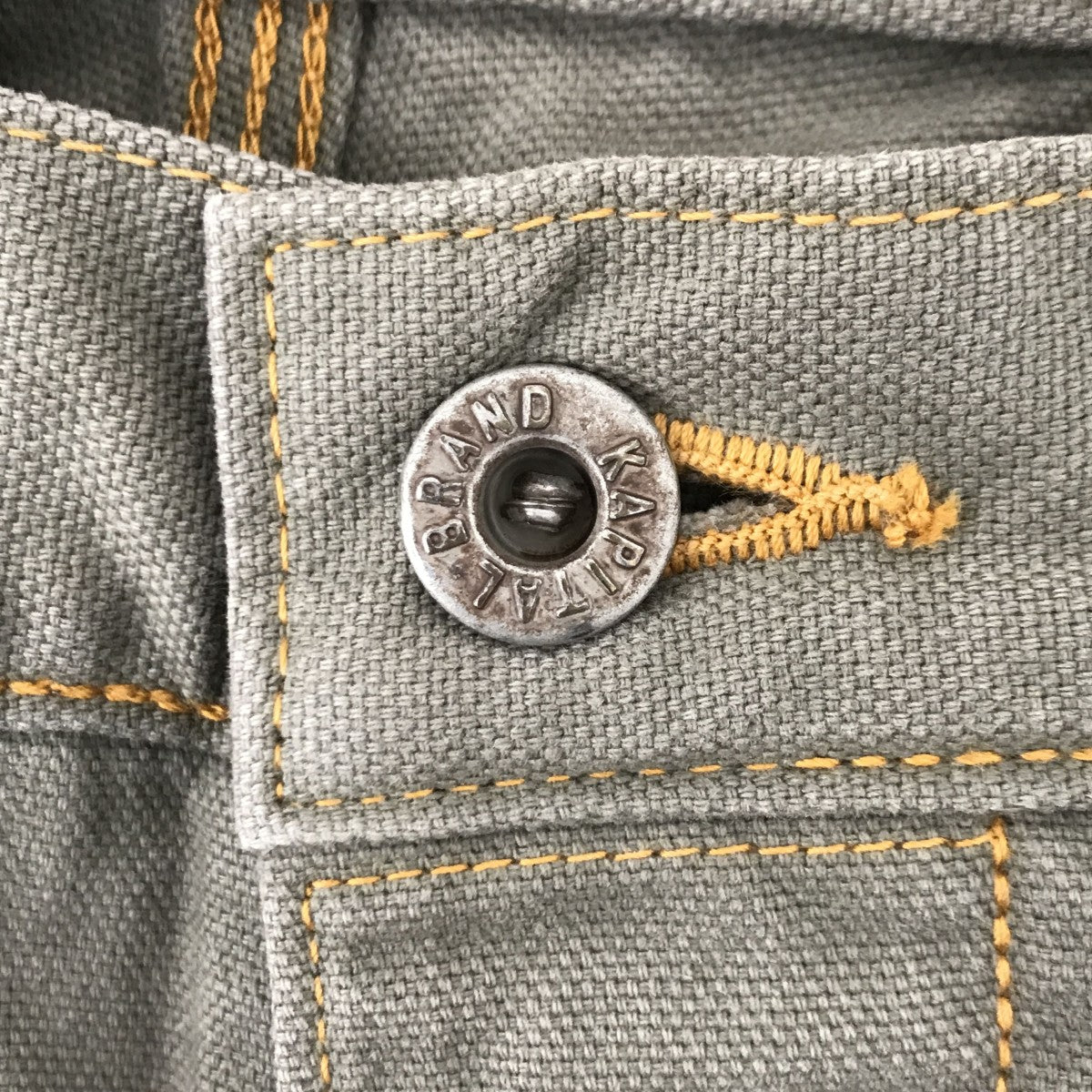 KAPITAL(キャピタル) ランバーダブルニーパンツ カーキ サイズ 2