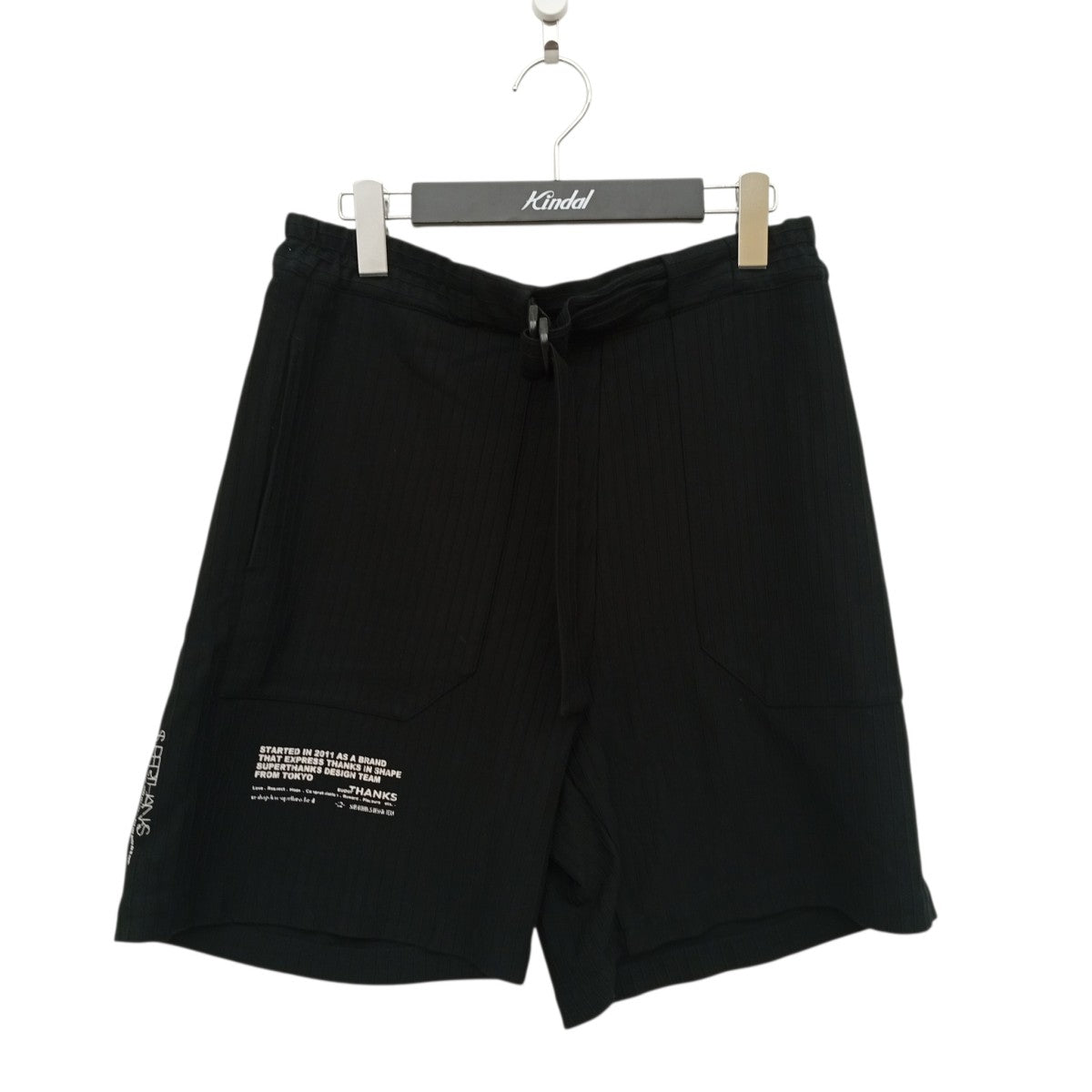 SUPERTHANKS JERSEY-STRIPE SHORT PANTSハーフパンツST232PT001 古着・中古-1枚目のアイテム画像