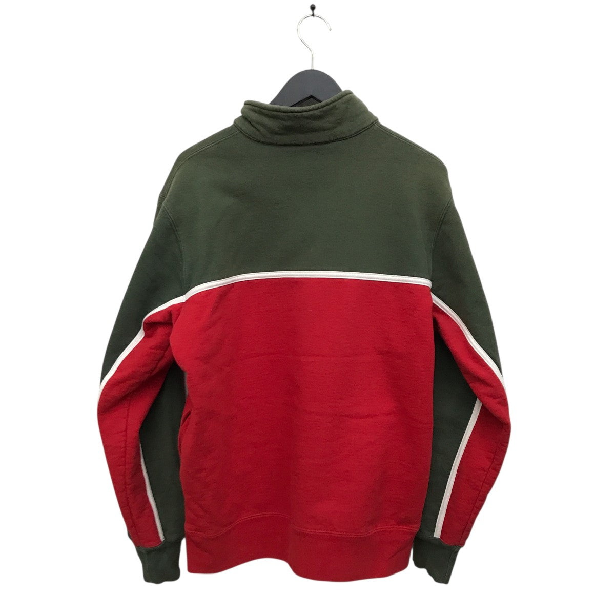 SUPREME レッド　ハーフジップジャケット Supreme(シュプリーム) 2 tone half zipハーフジップシャツ グリーン