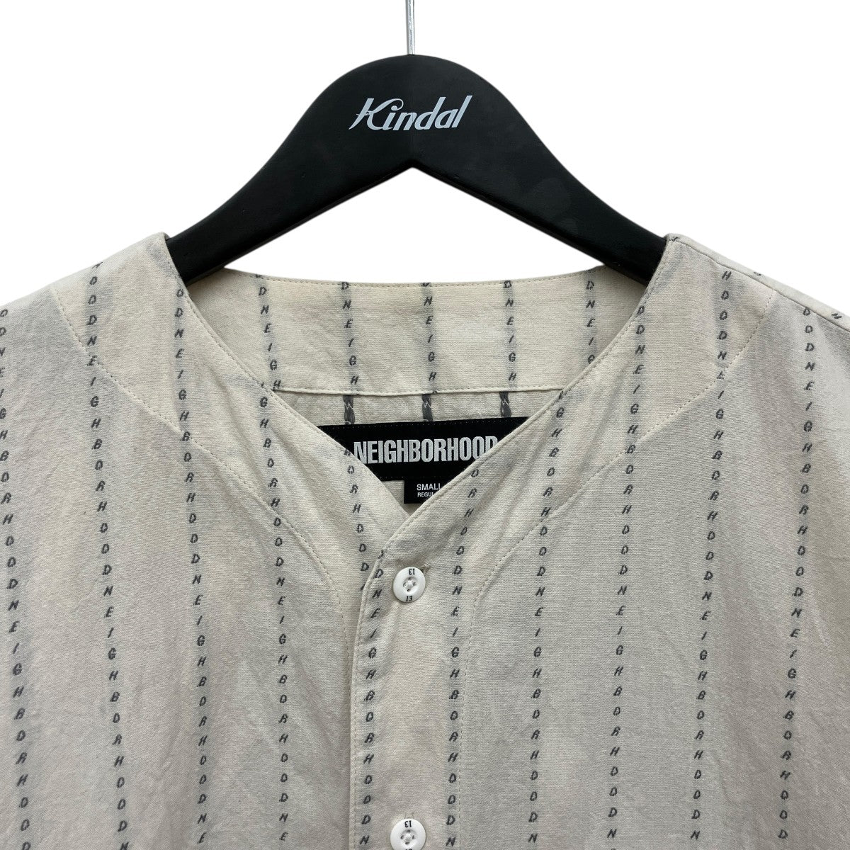 NEIGHBORHOOD DOBBY NO COLLAR SHIRT半袖シャツ251TSNH-SHM09 古着・中古-6枚目のアイテム画像