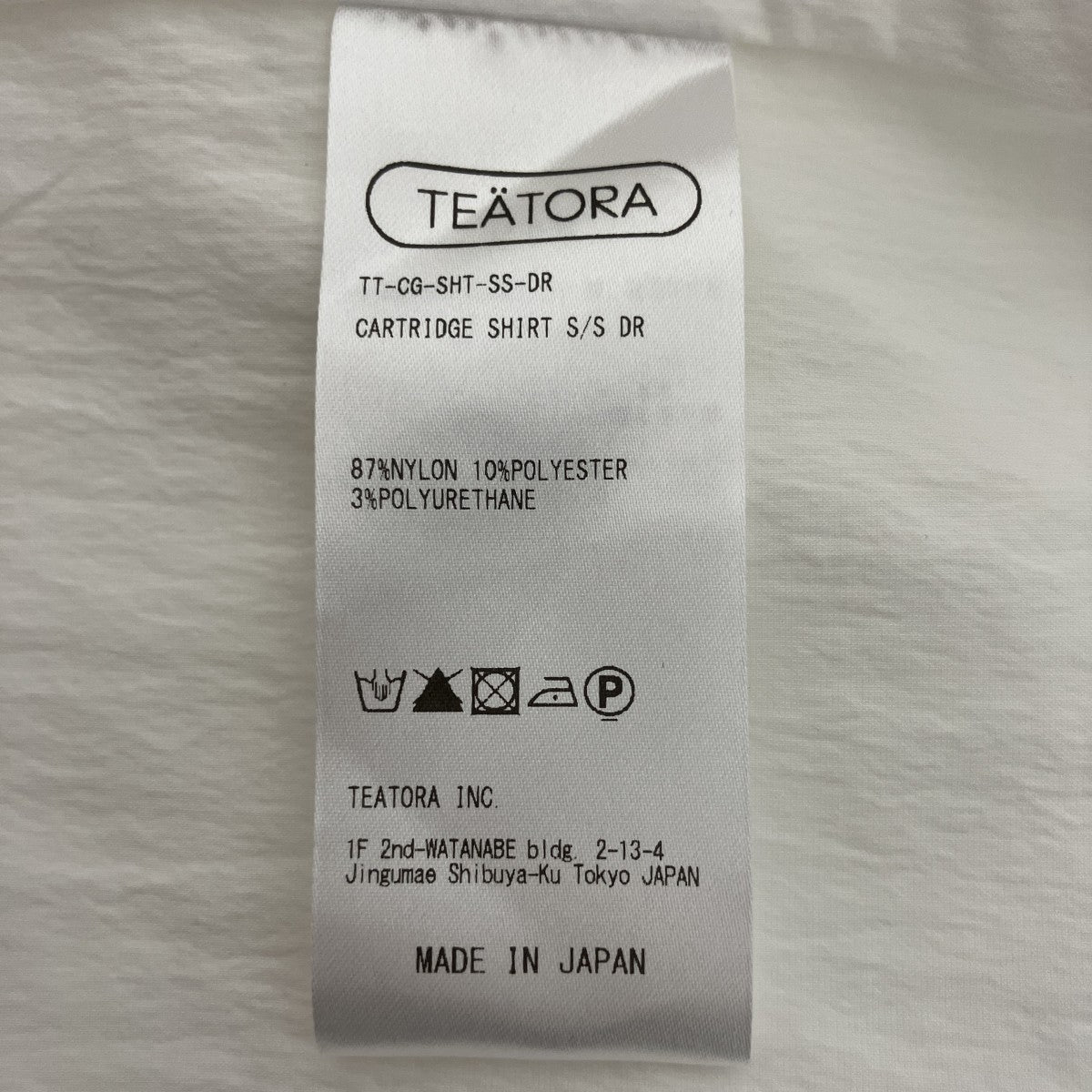 TEATORA CARTRIDGE SHIRT半袖シャツTT-CG-SHT-SS-DR 古着・中古-4枚目のアイテム画像