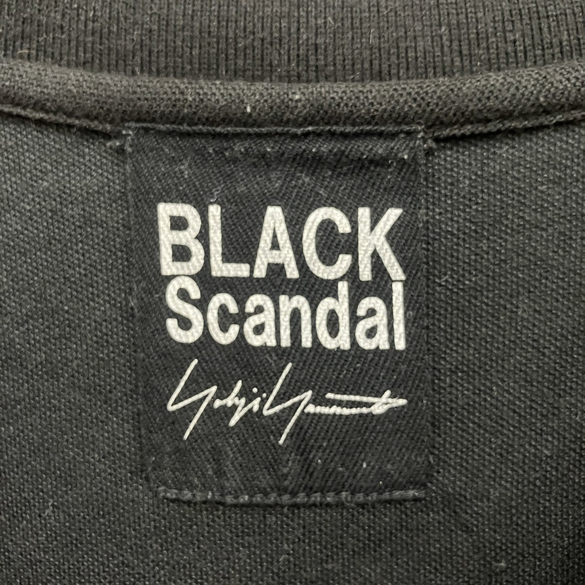 BLACK Scandal Yohji Yamamoto 袖刺繍ロゴポロシャツHJ-T30-989 古着・中古-3枚目のアイテム画像