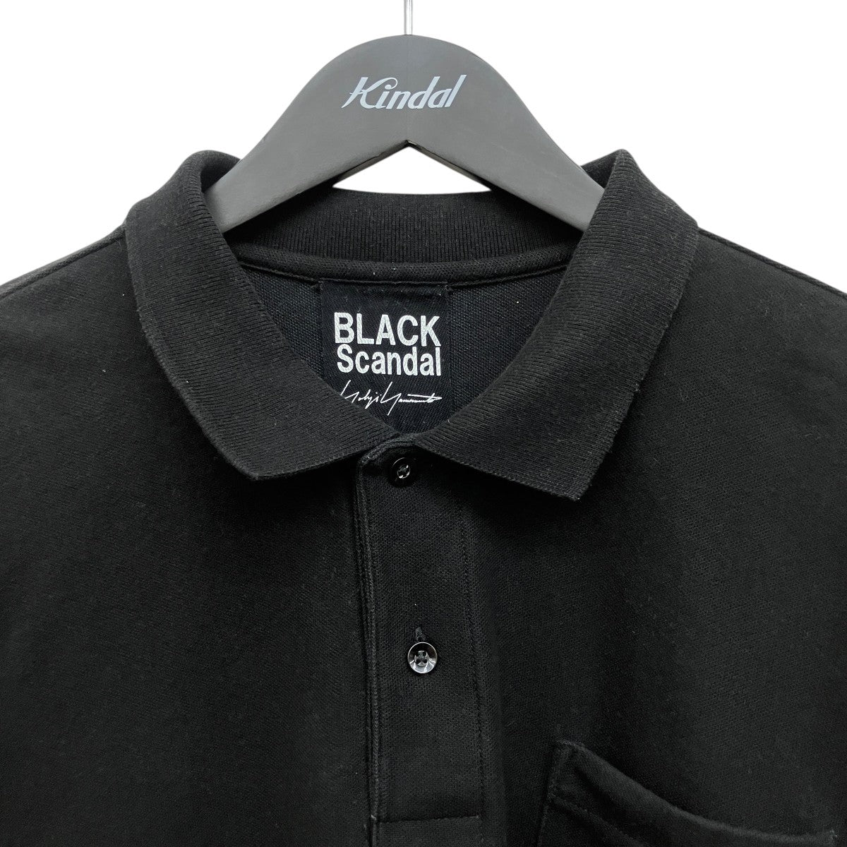BLACK Scandal Yohji Yamamoto 袖刺繍ロゴポロシャツHJ-T30-989 古着・中古-5枚目のアイテム画像