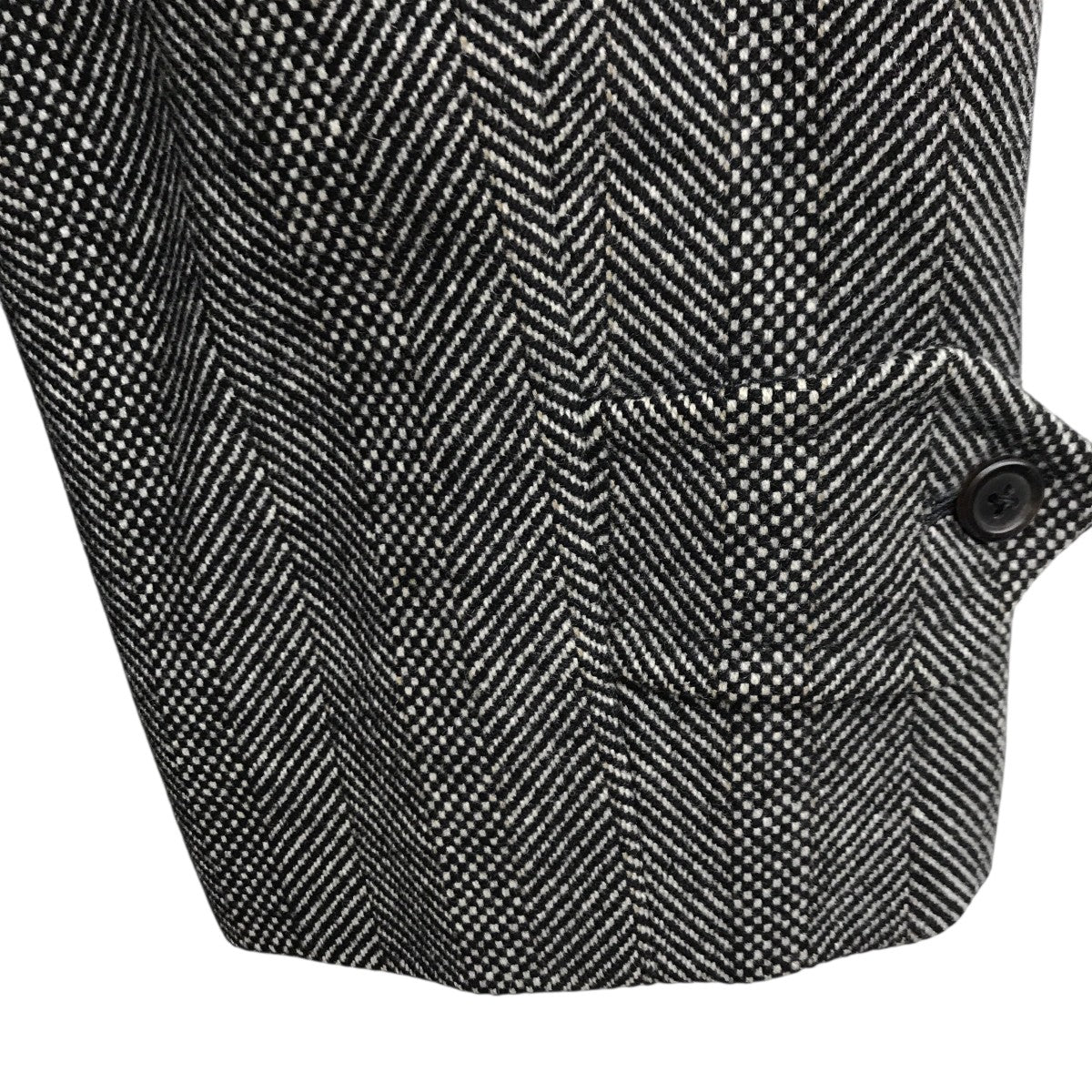 ヘリンボーンカシミア混コートWW050-980-08