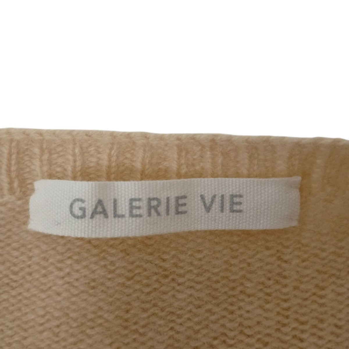 GALERIE VIE(ギャルリーヴィー) セーターｶｼﾐﾔ100% ｶｼﾐﾔ100% アイボリー