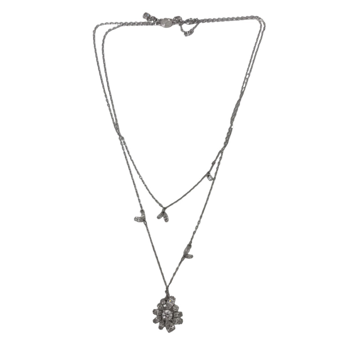 SWAROVSKI GEMAレイヤードネックレス 古着・中古-1枚目のアイテム画像
