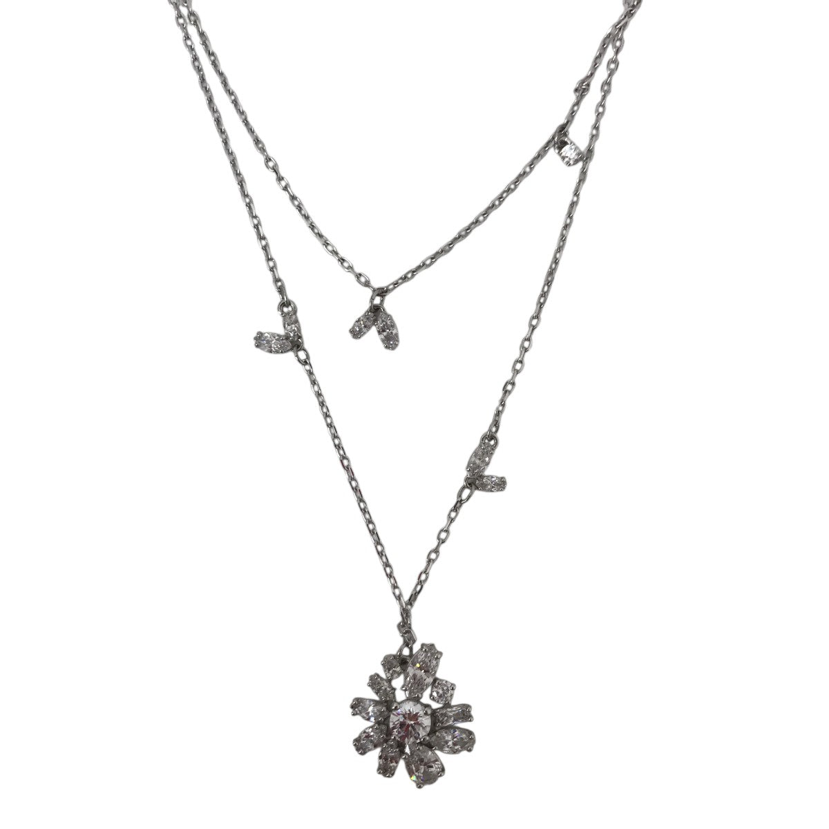 SWAROVSKI GEMAレイヤードネックレス 古着・中古-3枚目のアイテム画像