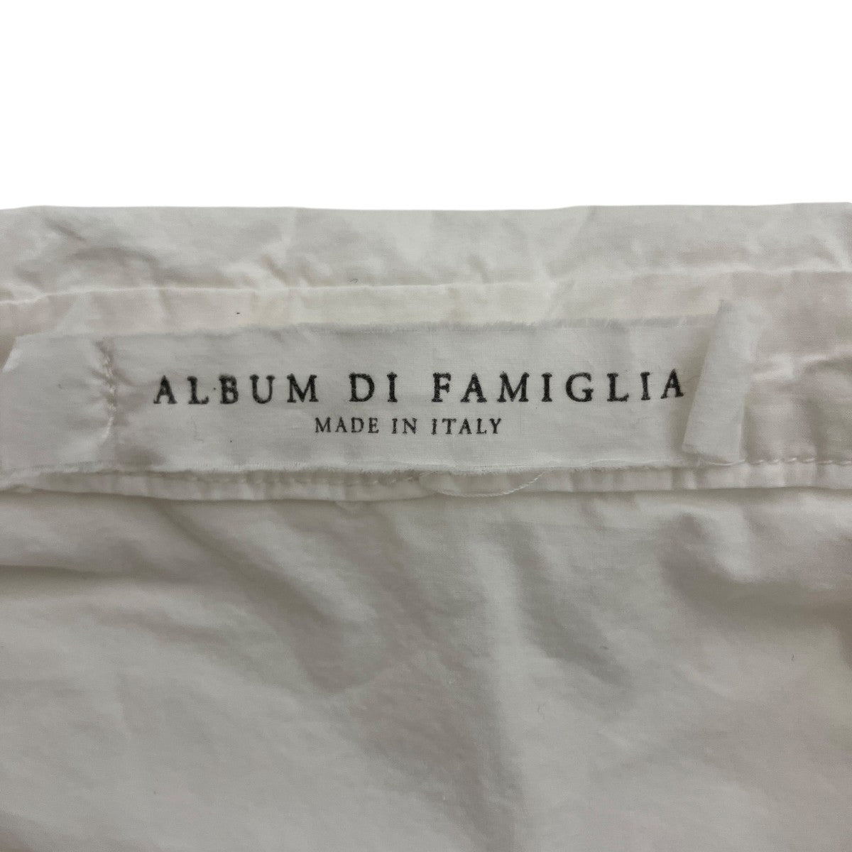 ALBUM DI FAMIGLIA(アルバム ディ ファミリア) 半袖シャツ ホワイト