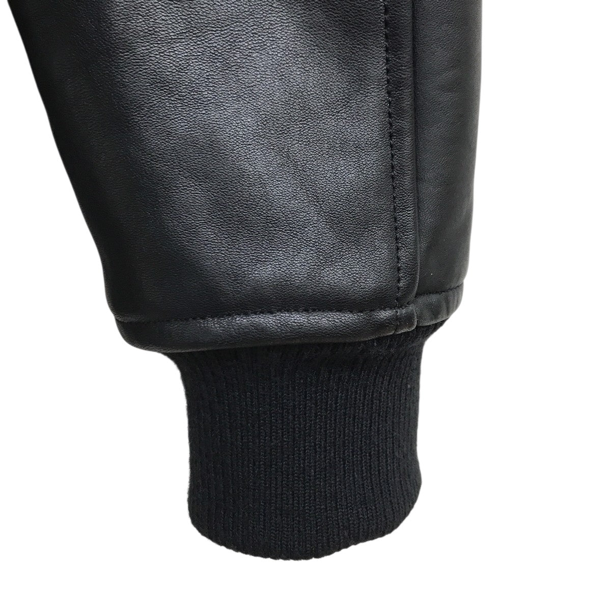 RUDE GALLERY(ルードギャラリー) レザー切替スタジャン ブラック