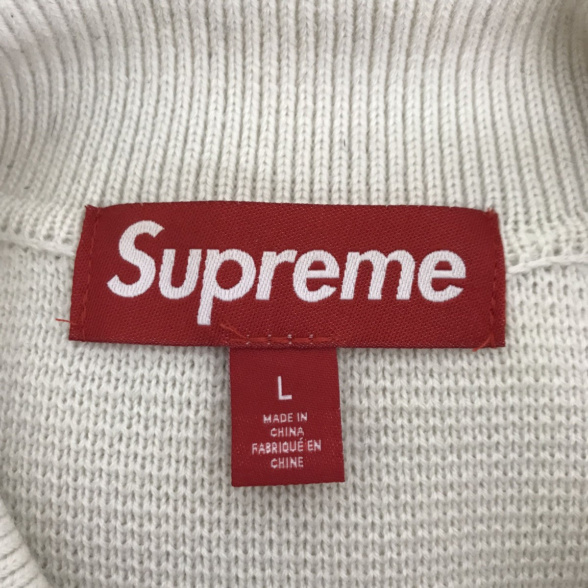 Supreme 24AWWoven Leathr Zip Up Cardiganジップカーディガン 古着・中古-4枚目のアイテム画像