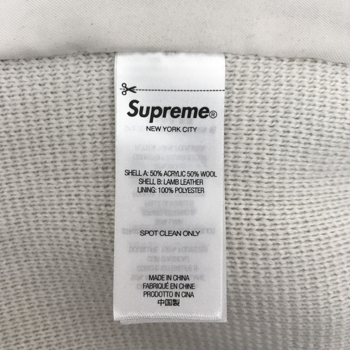 Supreme 24AWWoven Leathr Zip Up Cardiganジップカーディガン 古着・中古-5枚目のアイテム画像