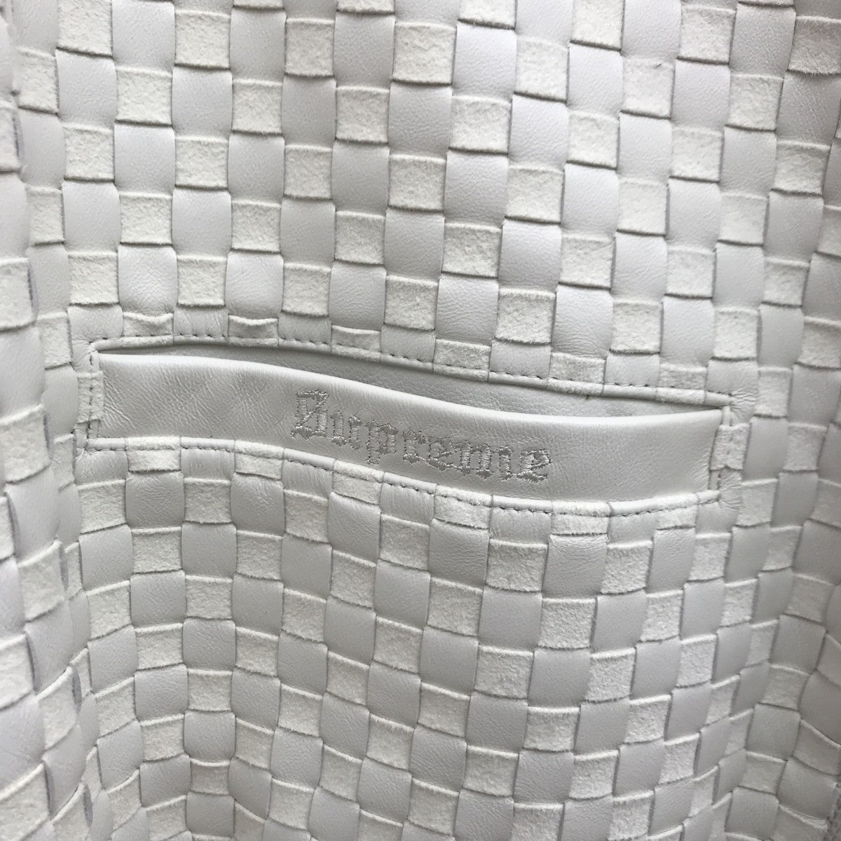 Supreme 24AWWoven Leathr Zip Up Cardiganジップカーディガン 古着・中古-7枚目のアイテム画像