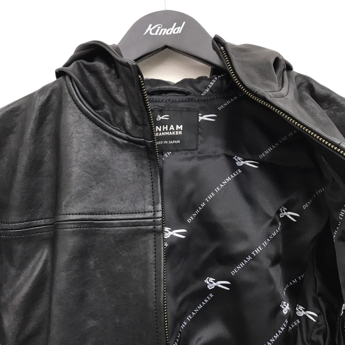 Denham(デンハム) LEATHER HOODYフーデットレザージャケット01-23-08