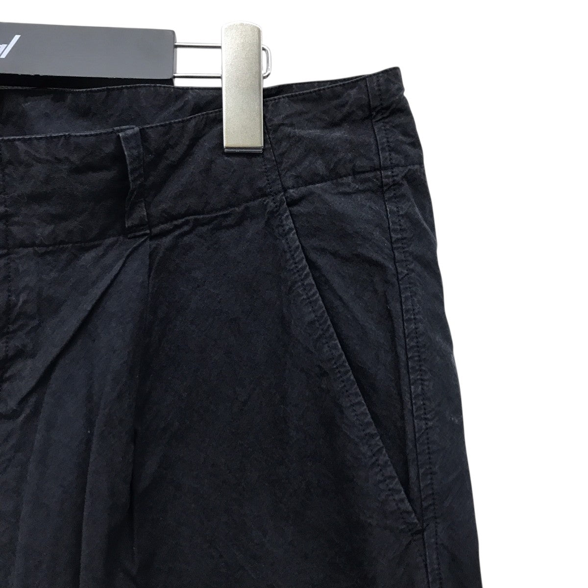 スーピマコットンタックワイドトラウザーズパンツ02211-0035