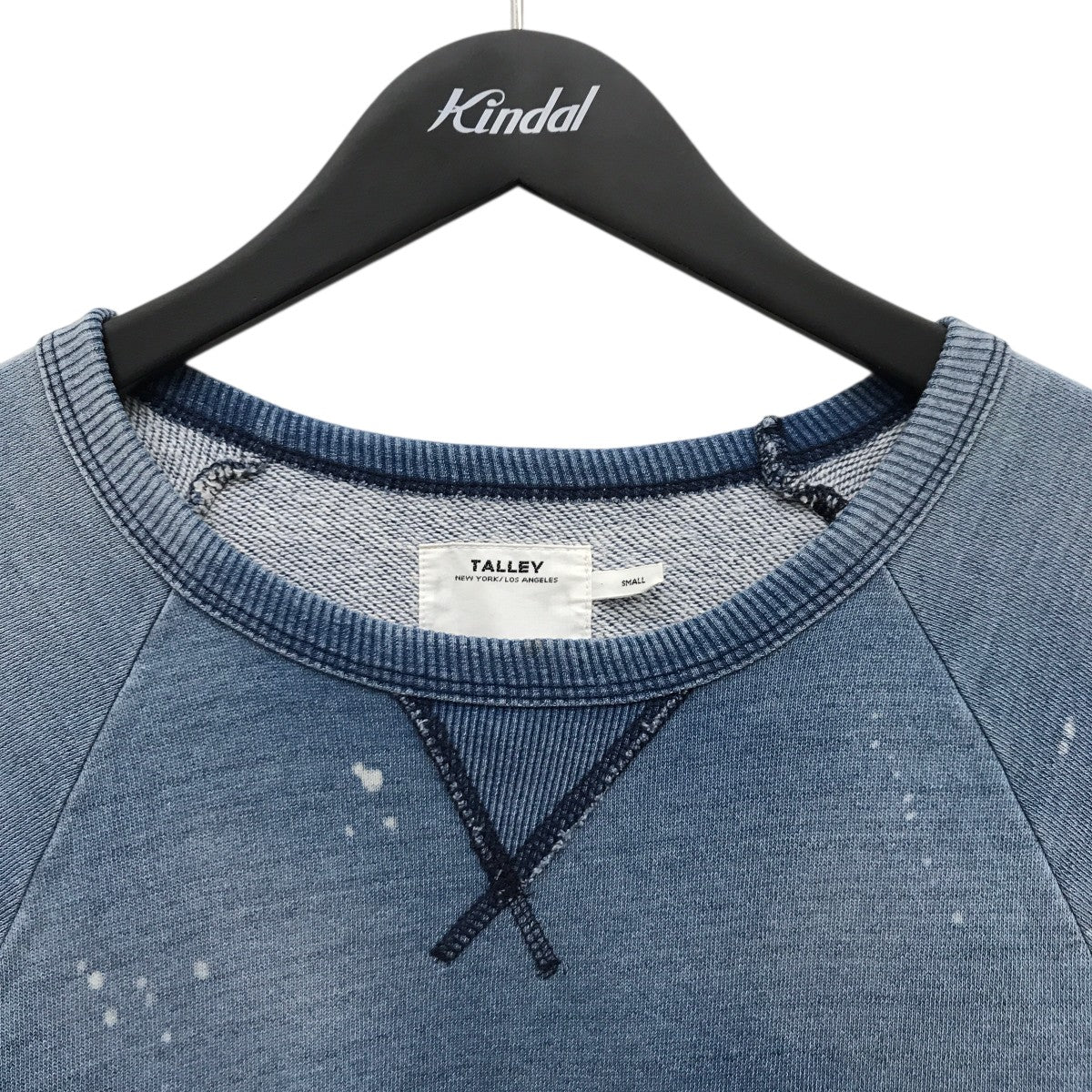 ロンハーマン TALLEY インディゴ スウェット ダメージ加工 USA製 Ron Herman TALLEY(ロンハーマン) トレーナー インディゴ サイズ S