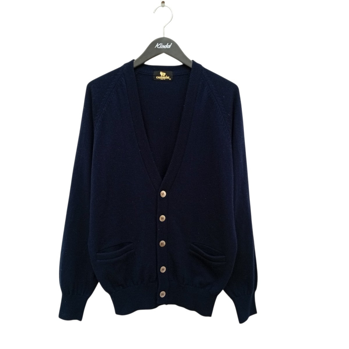 CASHMERE PURE 100 カシミヤ100％カーディガン 古着・中古-1枚目のアイテム画像