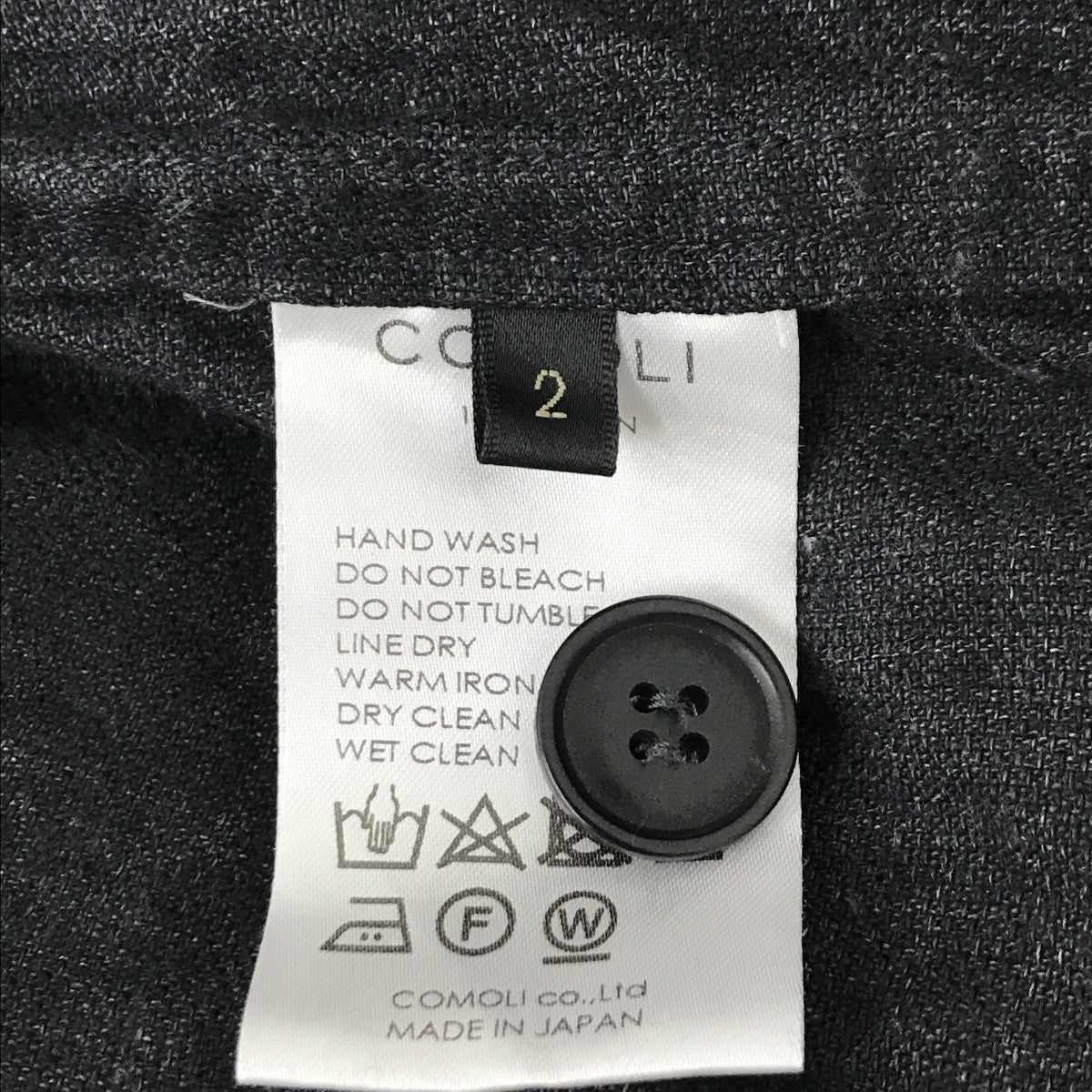 COMOLI 24SSリネン ベルテッドシャツジャケットZ01-01010 古着・中古-4枚目のアイテム画像