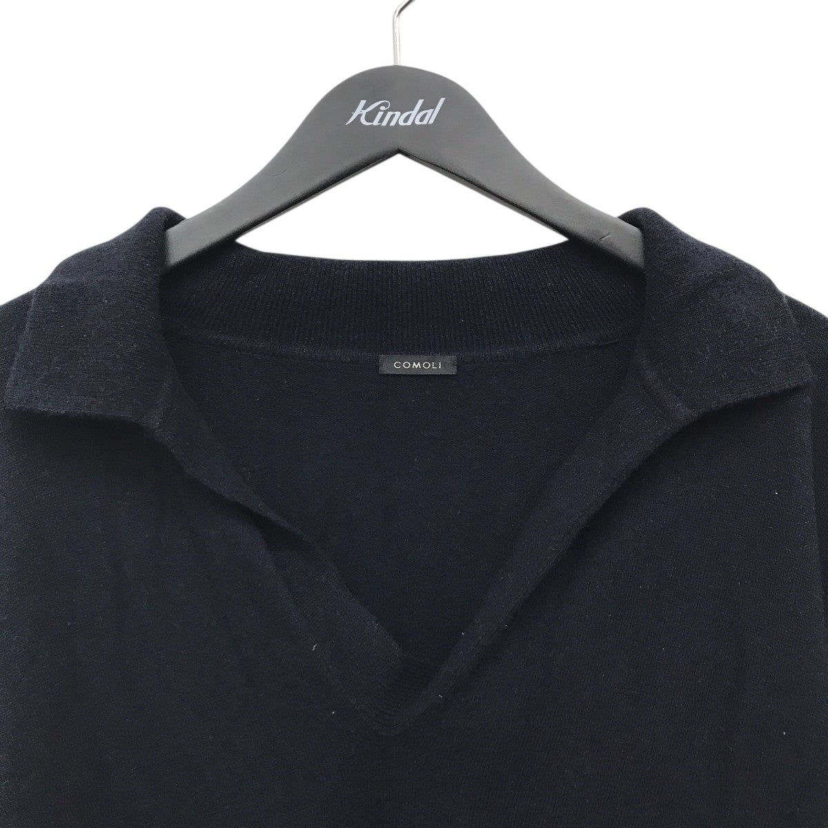 COMOLI(コモリ) カシミヤ100％スキッパーニットY03-06006 Y03-06006