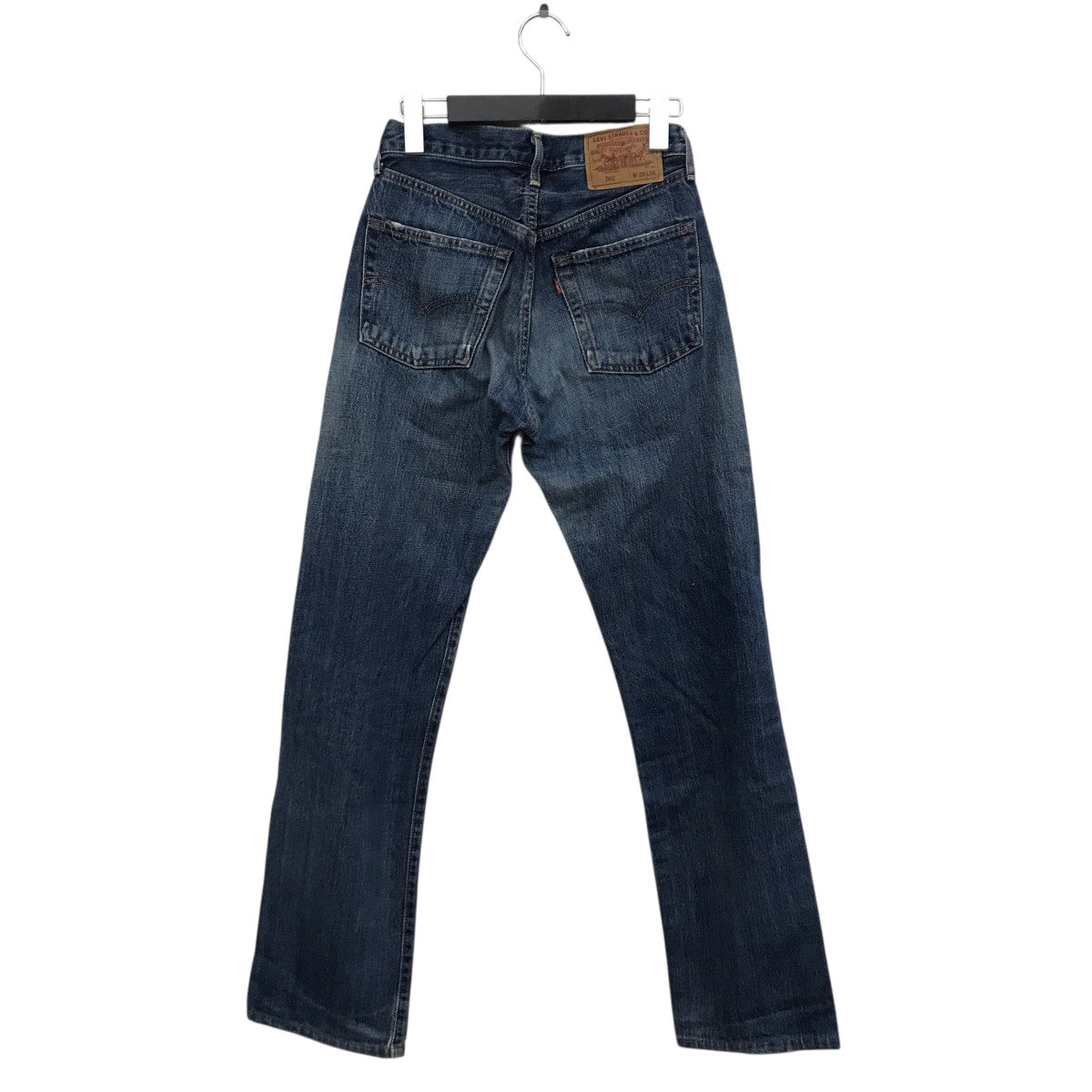 LEVI’S Big E 赤耳 ジッパーフライ ボタン裏J22 日本製デニムパンツ502XX 古着・中古-2枚目のアイテム画像