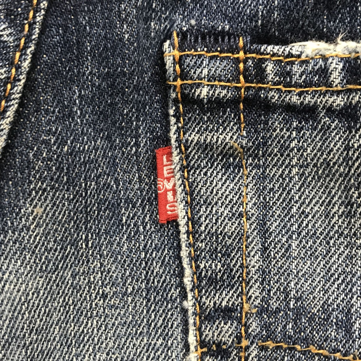 LEVI’S Big E 赤耳 ジッパーフライ ボタン裏J22 日本製デニムパンツ502XX 古着・中古-9枚目のアイテム画像