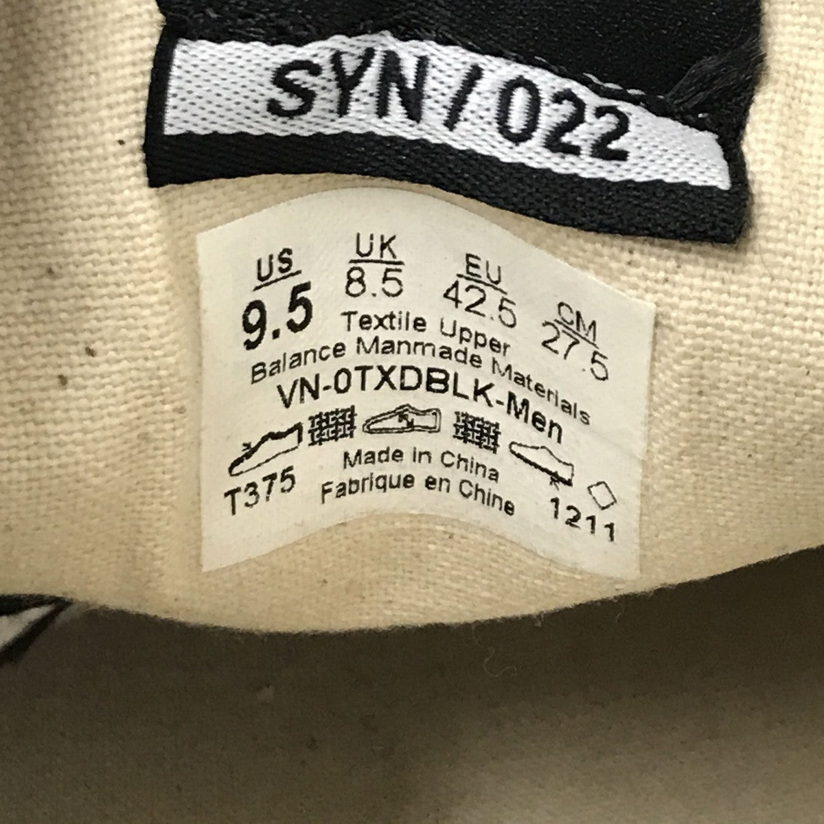 ×Carhartt WIPスニーカーVN-0TXDBLK