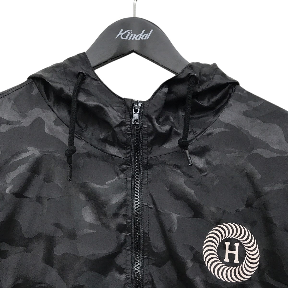 HUF×SPITFIRE カモフラージュ柄アノラックパーカー 古着・中古-5枚目のアイテム画像