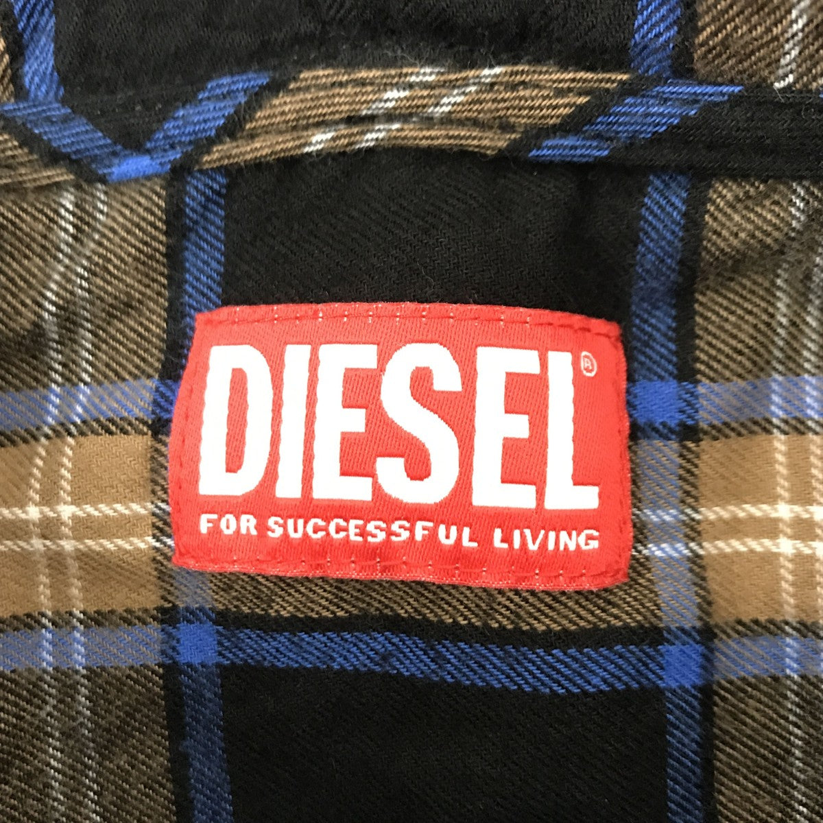 DIESEL(ディーゼル) S-DEWNY-HOOD-AJFI フード付きチェックシャツ0AJFI