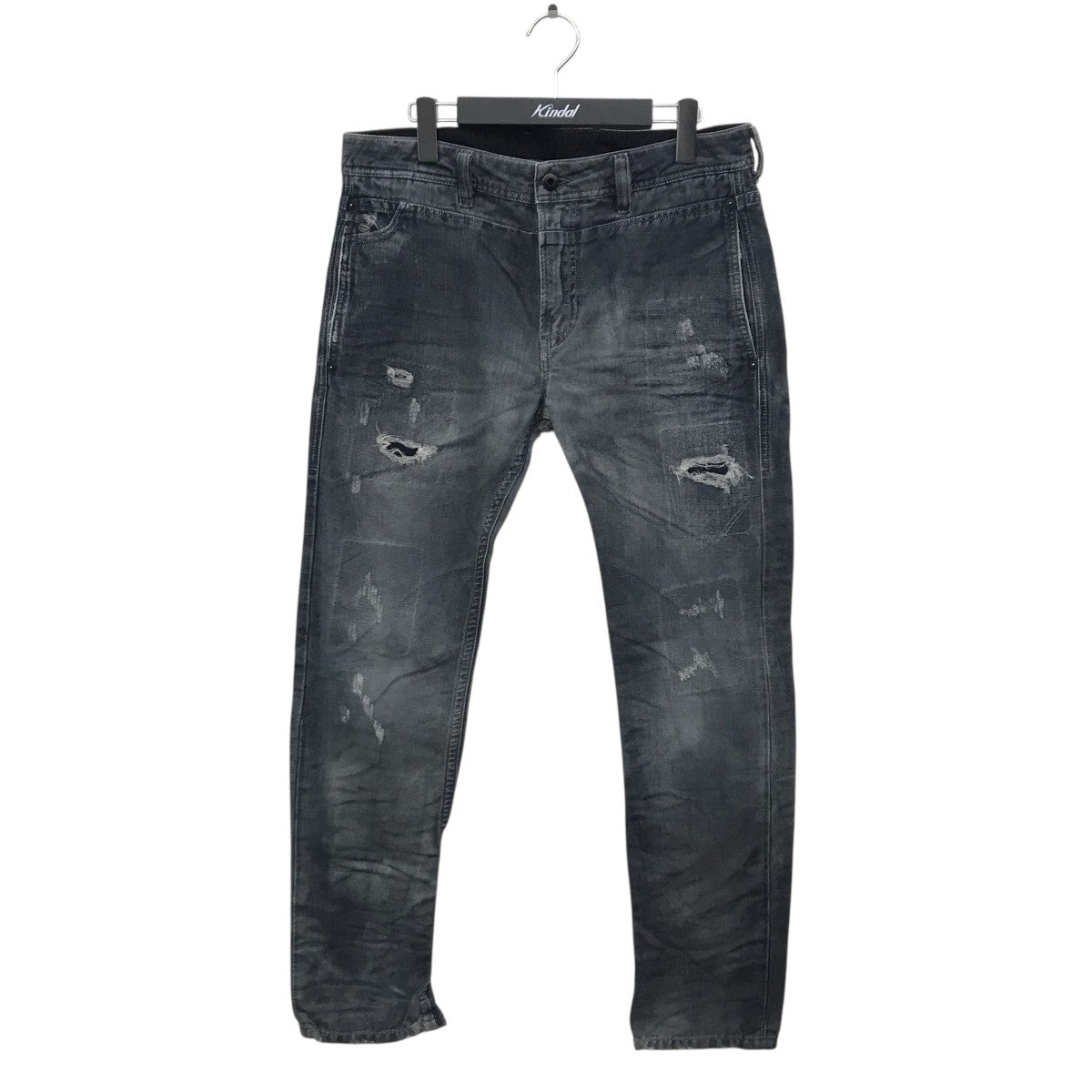 DIESEL クラッシュ加工パンツ 古着・中古-1枚目のアイテム画像