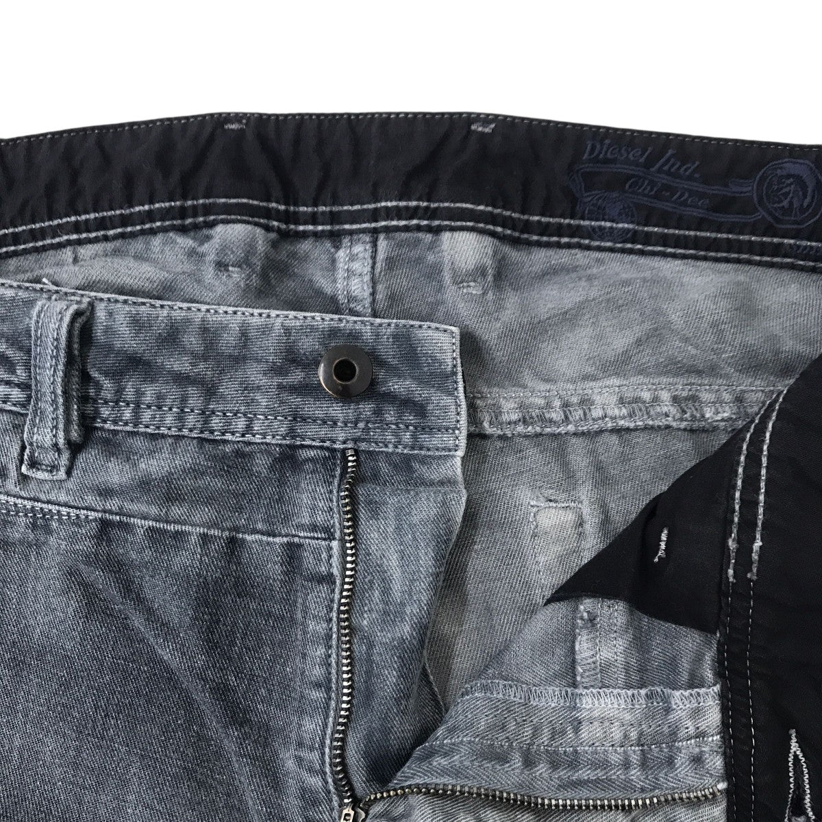 DIESEL クラッシュ加工パンツ 古着・中古-3枚目のアイテム画像