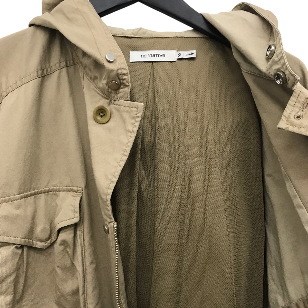 nonnative(ノンネイティブ) HUNTER HOODED COAT C L TWILLフーデッド