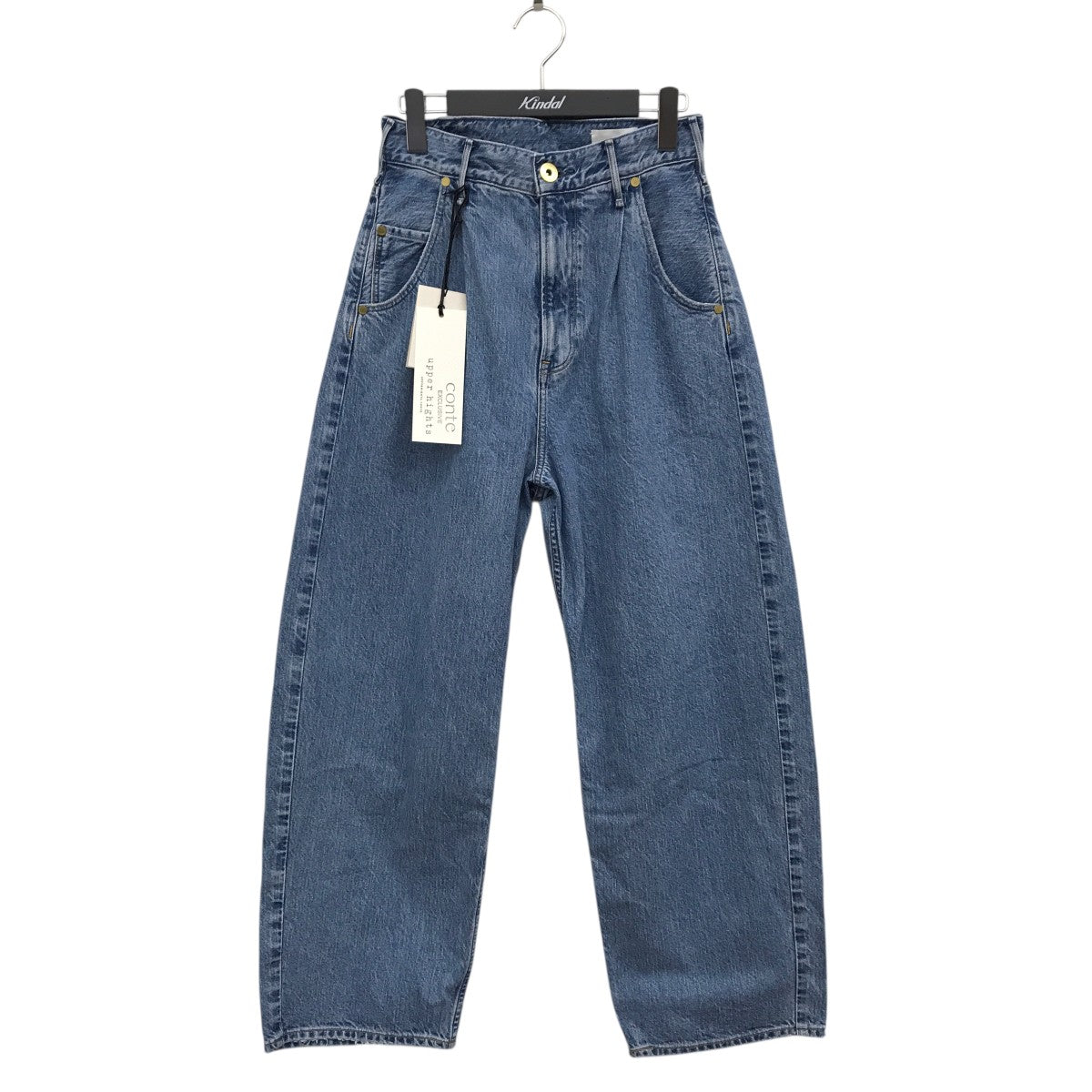 upper hights / ワイドパンツ/23/コットン/BLU/無地/L853101H02FPB/アッパーハイツ/インディゴ// upper hights(アッパーハイツ) CONTE別注デニムパンツ188110502FLW